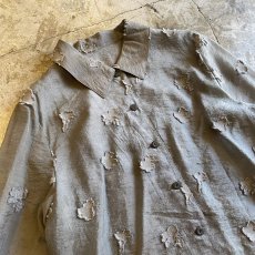 画像3: LUSTER DESIGN SHEER POINT PATCH SHIRT / Ladies M (3)