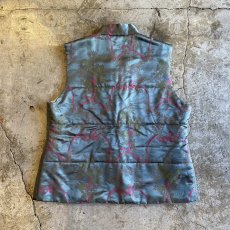 画像2: ALL OVER PATTERN COLOR CHINA DESIGN VEST / Ladies M (2)