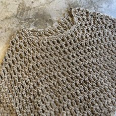 画像3: SIDE RIBBON CROCHET PONCHO DESIGN TOPS / Ladies M (3)