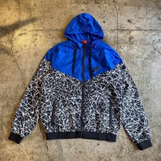 画像1: 【NIKE】POINT COLOR DESIGN PATTERN NYLON ZIP UP JACKET / Ladies M (1)