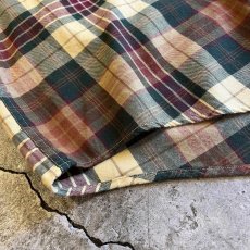 画像3: 【NAUTICA】MADRAS CHECK PATTERN COLOR DESIGN L/S SHIRT / Ladies L(M) (3)