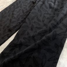 画像6: ALL OVER FEATHER GRAPHIC PATTERN WIDE SILHOUETTE PANTS / ~W35 (6)