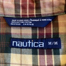 画像12: 【NAUTICA】MADRAS CHECK PATTERN COLOR DESIGN L/S SHIRT / Ladies L(M) (12)