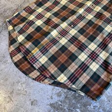 画像4: 【NAUTICA】MADRAS CHECK PATTERN COLOR DESIGN L/S SHIRT / Ladies L(M) (4)