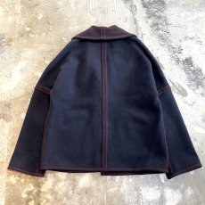 画像2: BICOLOR REVERSIBLE SHAWL COLLAR 1B JACKET / Mens L (2)