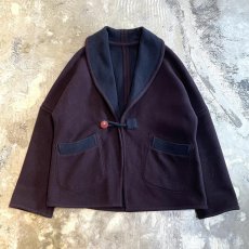 画像3: BICOLOR REVERSIBLE SHAWL COLLAR 1B JACKET / Mens L (3)