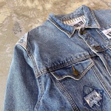 画像3: 80's~ "GET USED BY" SHORT LENGTH DENIM JACKET / Mens M (3)