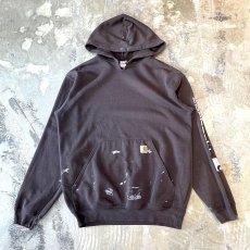 画像1: 【CARHARTT】PAINTED SLEEVE LOGO SWEAT HOODIE　/ Mens M(L) (1)