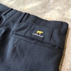 画像10: "GOLDEN BEAR" POINT EMBROIDERY STRAIGHT SLACKS / W28~W33 (10)