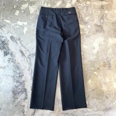 画像2: "GOLDEN BEAR" POINT EMBROIDERY STRAIGHT SLACKS / W28~W33 (2)