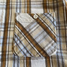 画像5: CUT OFF DAMAGE DESIGN CHECK PATTERN SHIRT / Ladies M (5)