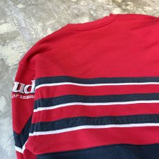 画像9: "BUD" PATCHED EMBROIDERY COLOR SWITCHED SWEAT / Mens XL (9)