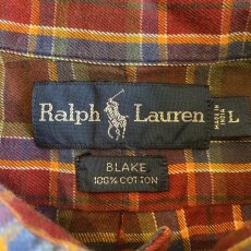 画像11: 【RALPH LAUREN】 CHECK PATTERN COLOR DESIGN L/S SHIRT / Ladies L(XL) (11)