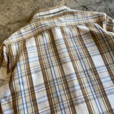 画像10: CUT OFF DAMAGE DESIGN CHECK PATTERN SHIRT / Ladies M (10)