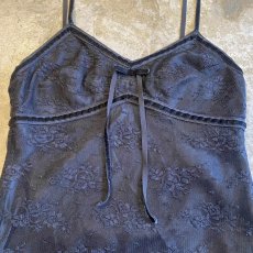 画像5: BLACK COLOR LINGERIE DESIGN CAMISOLE / Ladies XS(M) (5)