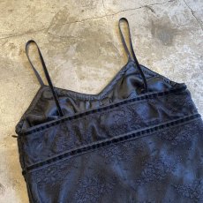 画像11: BLACK COLOR LINGERIE DESIGN CAMISOLE / Ladies XS(M) (11)