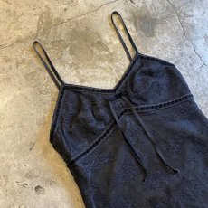 画像3: BLACK COLOR LINGERIE DESIGN CAMISOLE / Ladies XS(M) (3)