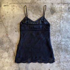 画像2: BLACK COLOR LINGERIE DESIGN CAMISOLE / Ladies XS(M) (2)