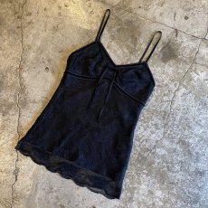 画像4: BLACK COLOR LINGERIE DESIGN CAMISOLE / Ladies XS(M) (4)