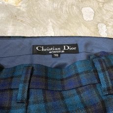 画像10: 【CHRISTIAN DIOR】ALL OVER CHECK PATTERN SLACKS / W29 (10)