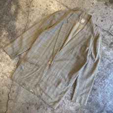 画像4: COLOR DESIGN CHECK TAILORED JACKET / Ladies M / MADE IN USA (4)