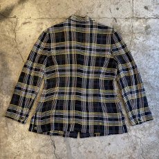 画像2: CHECK ALL OVER PATTERN SHEER DESIGN JACKET / Ladies M (2)