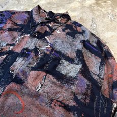 画像4: ALL OVER ARTISTIC PATTERN L/S SHIRT / Mens L (4)