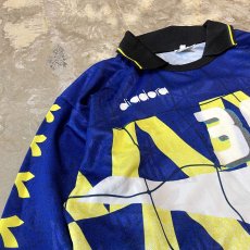 画像3: EURO PATTERN SWIECHED NUMBERING PRINT L/S GAME SHIRT / Mens L (3)