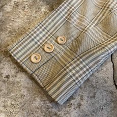 画像9: COLOR DESIGN CHECK TAILORED JACKET / Ladies M / MADE IN USA (9)