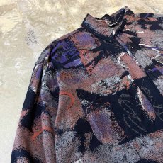 画像3: ALL OVER ARTISTIC PATTERN L/S SHIRT / Mens L (3)