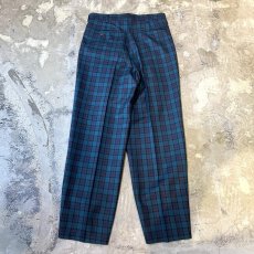 画像2: 【CHRISTIAN DIOR】ALL OVER CHECK PATTERN SLACKS / W29 (2)