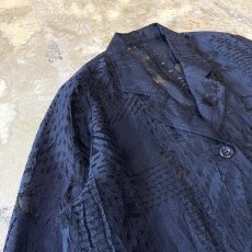 画像3: ALL OVER BOTANICAL PATTERN SHEER SWITCHED JACKET / Mens M (3)