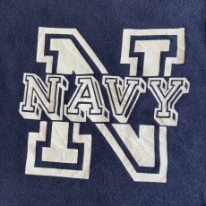 画像9: FRONT "NAVY" LOGO PRINTED SHORT DESIGN L/S SWEAT / Ladies M (9)