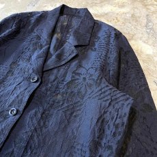 画像4: ALL OVER BOTANICAL PATTERN SHEER SWITCHED JACKET / Mens M (4)