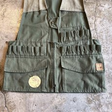 画像7: OLD 【SOMLYS】KHAKI COLOR WORK HUNTING VEST / Ladies M(34) / MADE IN FRANCE (7)