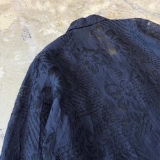 画像9: ALL OVER BOTANICAL PATTERN SHEER SWITCHED JACKET / Mens M (9)