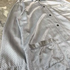 画像5: ALL OVER PATTERN SILVER L/S PAJAMA SHIRT / Mens XL (5)