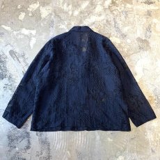 画像2: ALL OVER BOTANICAL PATTERN SHEER SWITCHED JACKET / Mens M (2)