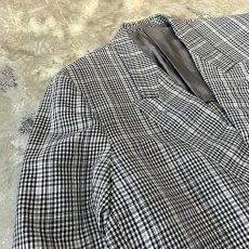 画像3: 【CHRISTIAN DIOR】CHECK PATTERN DOUBLE BREASTED TAILORED JACKET / Mens L (3)