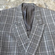 画像11: 【CHRISTIAN DIOR】CHECK PATTERN DOUBLE BREASTED TAILORED JACKET / Mens L (11)