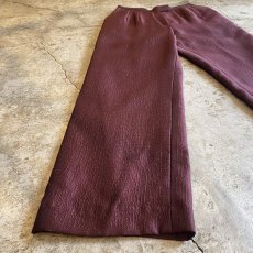 画像5: WINE COLOR LUSTER DESIGN SLACKS PANTS / W27~W30 (5)