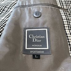 画像10: 【CHRISTIAN DIOR】CHECK PATTERN DOUBLE BREASTED TAILORED JACKET / Mens L (10)