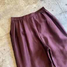 画像8: WINE COLOR LUSTER DESIGN SLACKS PANTS / W27~W30 (8)