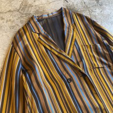 画像3: LUSTER COLOR STRIPE DESIGN DOUBLE JACKET / Ladies M (3)