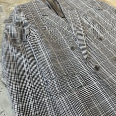 画像5: 【CHRISTIAN DIOR】CHECK PATTERN DOUBLE BREASTED TAILORED JACKET / Mens L (5)