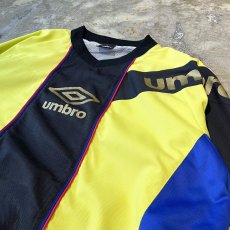 画像4: 【UMBRO】COLOR SWITCHED PATTERN SPORTY LOGO L/S TOPS / Mens XL (4)