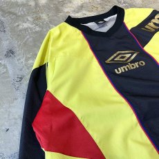 画像3: 【UMBRO】COLOR SWITCHED PATTERN SPORTY LOGO L/S TOPS / Mens XL (3)