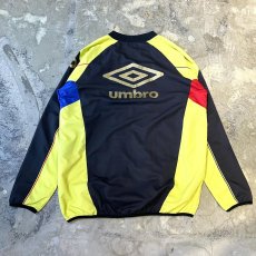 画像2: 【UMBRO】COLOR SWITCHED PATTERN SPORTY LOGO L/S TOPS / Mens XL (2)