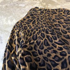 画像9: ALL OVER LEOPARD PATTERN VELOUR L/S SHIRT / Mens S (9)