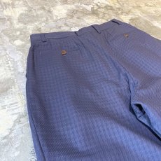 画像9: ALL OVER PATTERN PURPLE COLOR WIDE SLACKS / W30 (9)